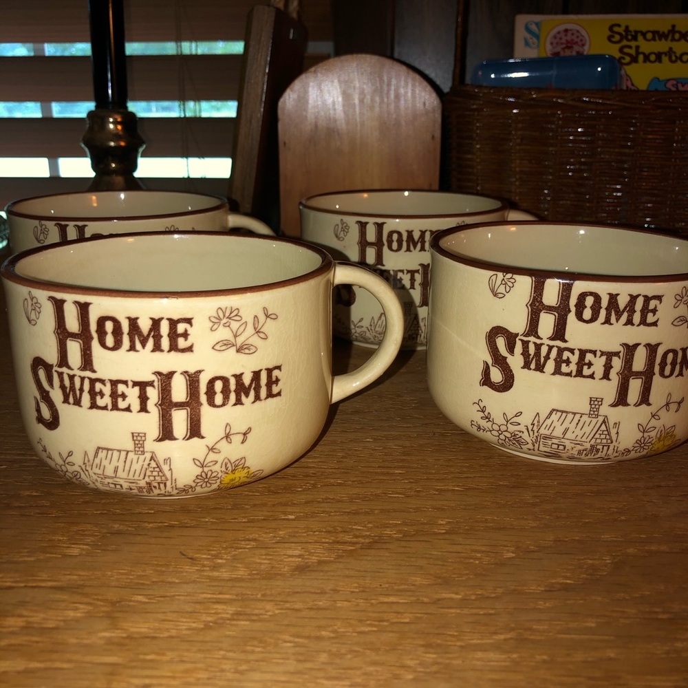 Home sweet home coffee mug set of 4